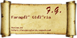 Faragó Glória névjegykártya